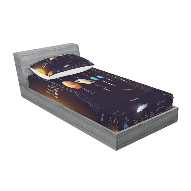 Microfiber Sheet Set, Twin XL Sheet Set with Fitted Sheet