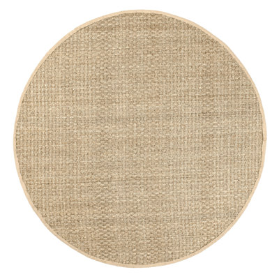 Elidge Checkered Weave Seagrass Indoor/Outdoor Natural Rug