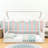 Metal Floor Bed Frame With Fence-697398873-697398872