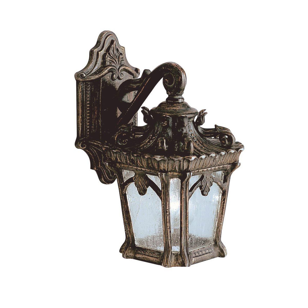 Ballintoy Londonderry Seeded Glass Outdoor Wall Lantern