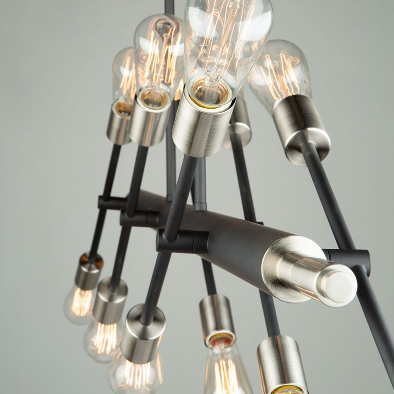 Lustre linéaire à 12 lumières pour îlot de cuisine Bosco