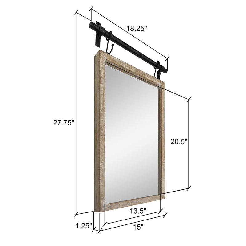 Beneta Wood Wall Mirror
