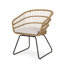 2 pièces de chaise d'extérieur brun avec expérience d'assise confortable - structure stable, l 23,19 po x P 24,92 po x H 31,08 po