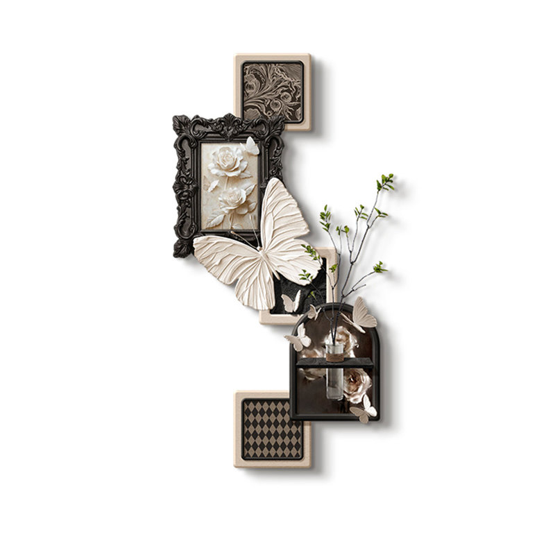 Frameless Flat Sandstone Wall Decor for Entryway, 55.12" H x 27.56" W x 1.57" D