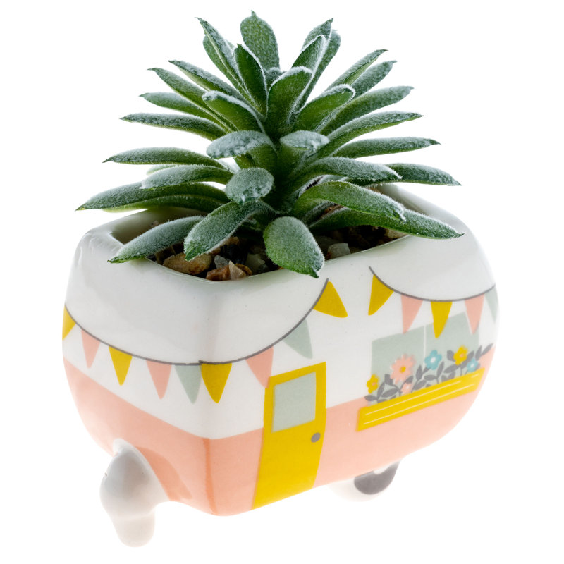 Shaped Succulent Pot  Camper