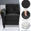 Velours noir contemporain avec structure stable et coton de poupée pour le confort du bureau ou de la chambre à coucher - Structure riche en tissu doux et respirant renforcé, petits espaces-1666380916