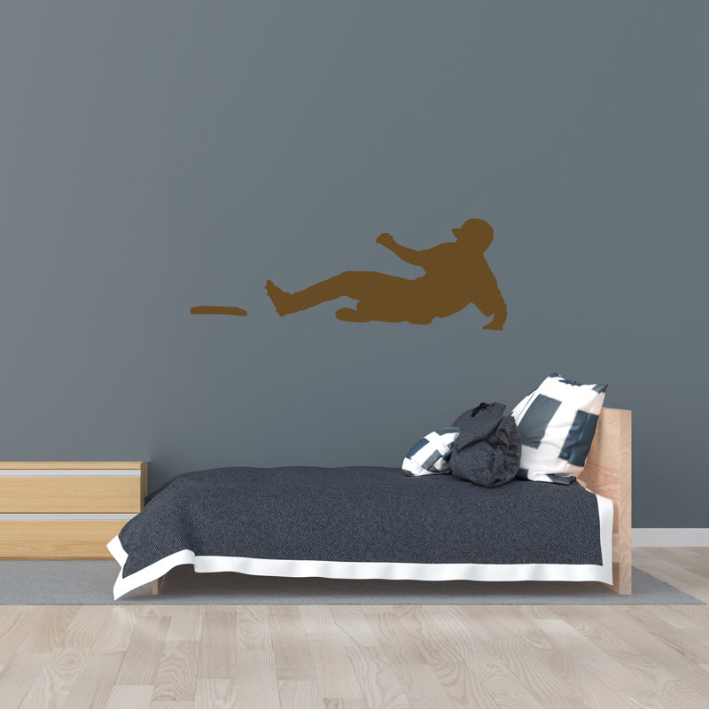 Adhésif décoratif baseball, Brun