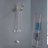 3 Handle Shower Faucet Set With Tub Spout Bathtub Shower Faucet Combo Set Shower System Complete Tub And Shower Trim Kit Wall Mounted Shower Fixtures-102401906