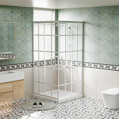 36" W X 36" D X 71" H Framed Square Shower Enclosure With 1/4"clear Tempered Glass