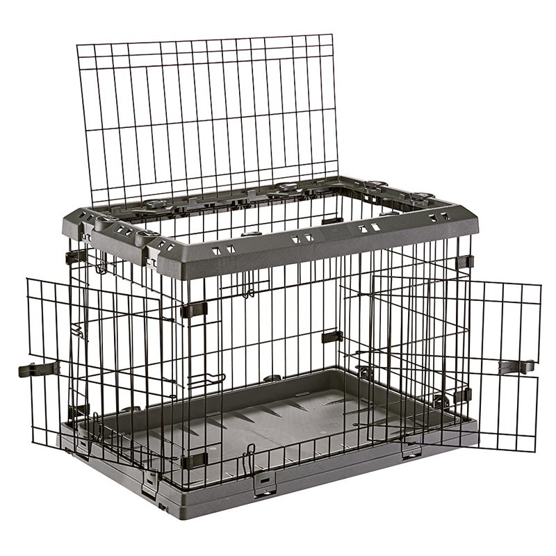 Pet Crate with 3 Doors, 55cm H x 51cm W x 77cm D