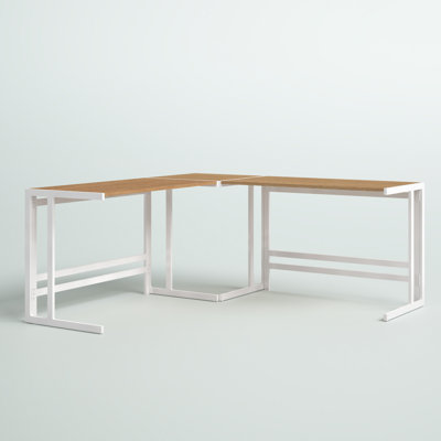 Montreal L-Shaped Metal Base Writing Desk