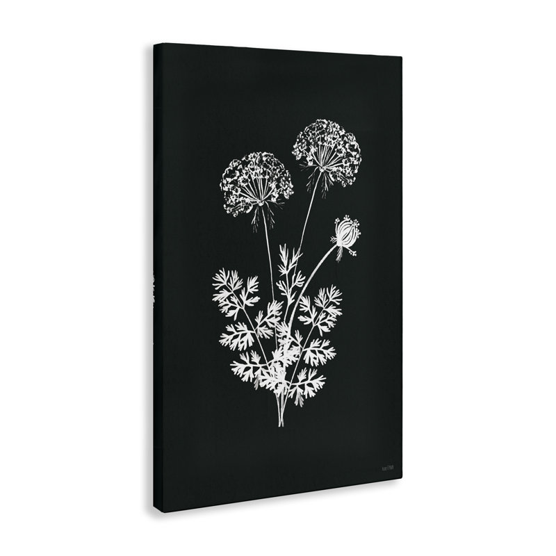«Black Herb Bunches», art mural sur toile par House Fenway, H 30 po x l 20 po