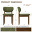 Chaise d'appoint rembourrée en bois massif-128932294