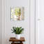 Key storage box, Opens to the right, 30x30x5, Black, Lemon motif on a decorative background, 