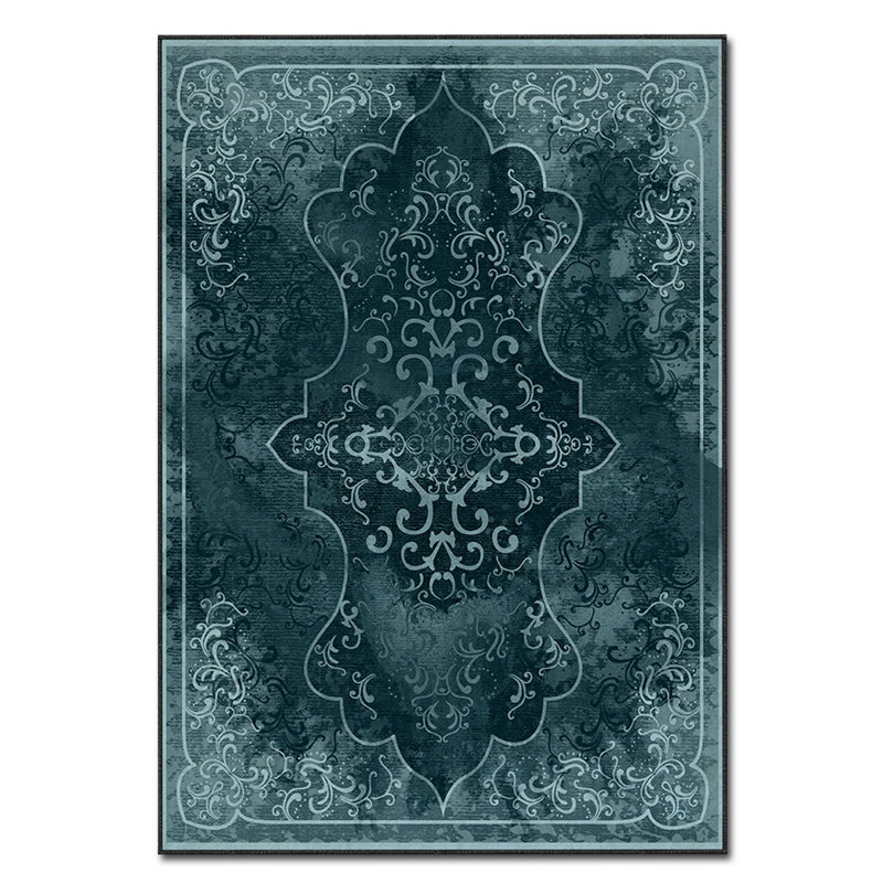 Luxurious Area Rug, 100% Polyester, 5.9 x 9.2 Feet | 740 g/m² Weight, Non-Slip Felt Dot Underside, Easy Clean Velvet Fabric, 0.08 in Pile Height | Machine Washable, Perfect for Living Room & Bedroom Décor