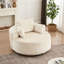 Fauteuil moelleux pivotant à 360 degrés en mousse, tissu chenille et coussin, pour salle de projection de 55 po remplie de rotation, idéal