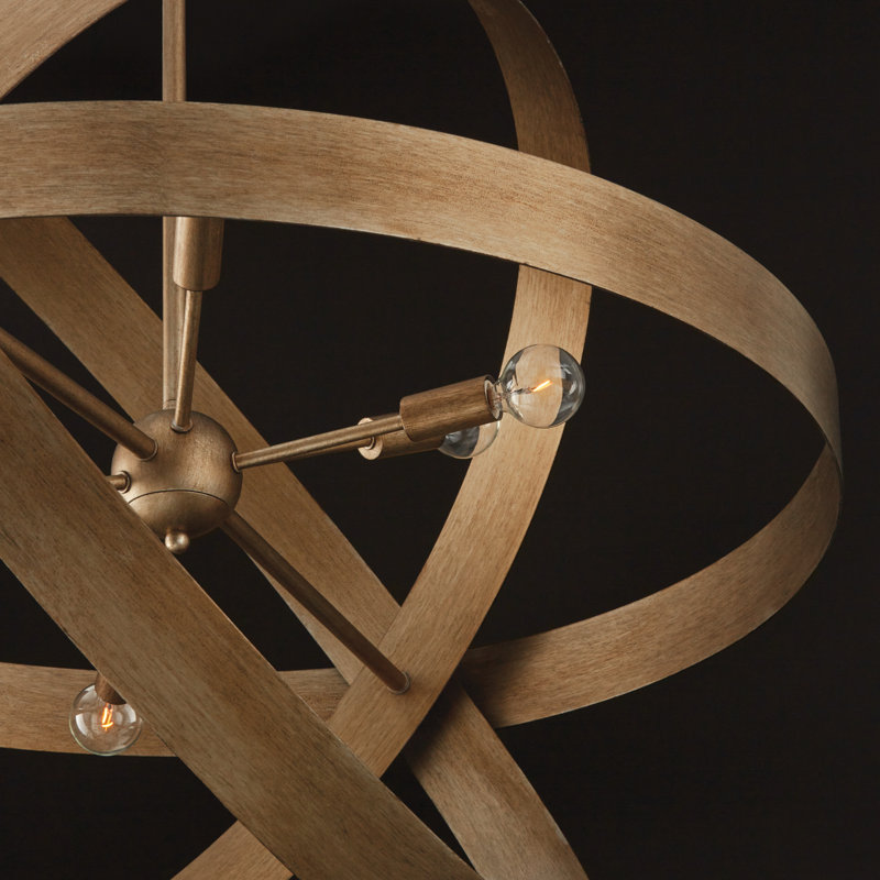 Lustre géométrique spoutnik à 6 lumières Seamus