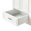 Meuble-lavabo de salle de bain avec lavabo simple, meuble-lavabo moderne avec 2 portes et 4 tiroirs. Blanc, l 35,8 po x P 19,7 po x H 35,4 po