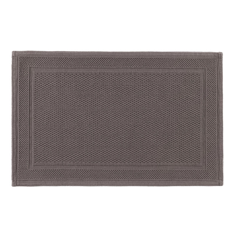 Bee Waffle Bath Rug, 20" W x 31" L, Dk Athracite
