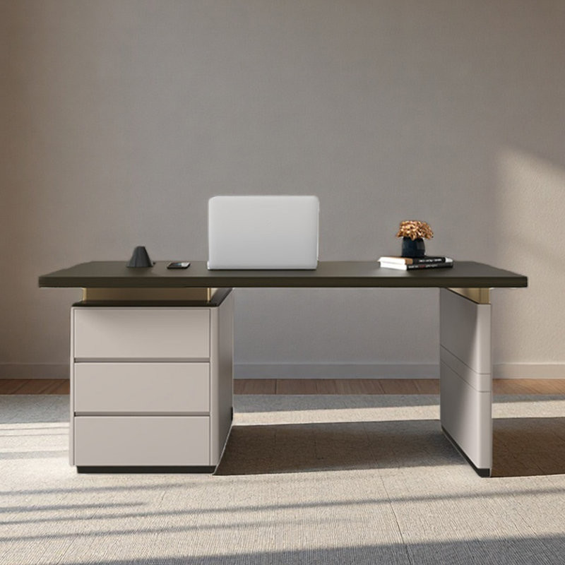 Bureau, bureau simple, piano, finition laquée, H 29,53 po x l 55,12 po x P 23,62 po