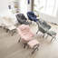 Rose, fauteuil paresseux avec, et stable, confortable, coton moelleux, utilisation de jardin moderne, flanelle douce d'accent, poche latérale, chambre à coucher