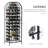 45 Bottle Wrought Iron Wine Rack Jail with Lock