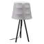 Lampe de table grise et noire