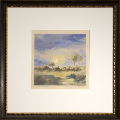 Moonlit Pasture Print by Daughdrill