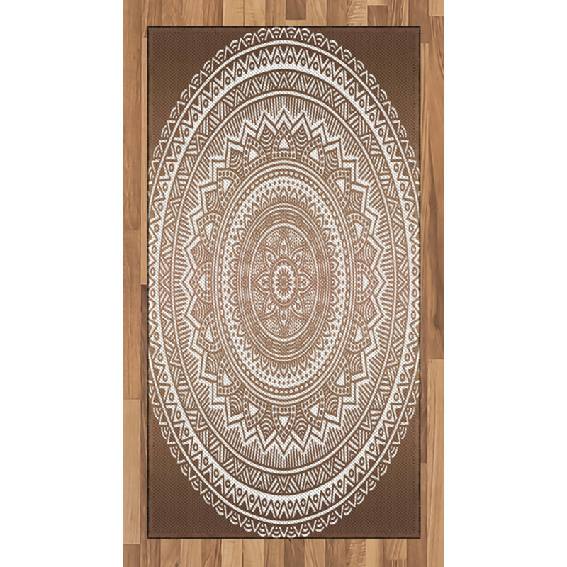 Tapis décoratif à haute densité en fibre de coton à haute densité, Rectangle 2 pi 7 po x 5 pi