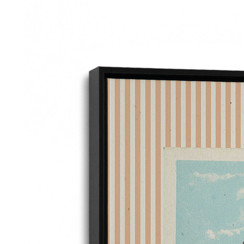 «Hotel Aragon Post card» par Deny Designs, reproduction d'art, 48 po x 36 po, Noir, Toile avec cadre