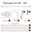 Tringle à rideaux ajustable robuste de 1 po avec embouts sphériques Danikah-1170985197-1174407927