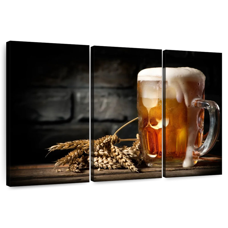 Yarlin Foamy Beer, 28" H x 45" W