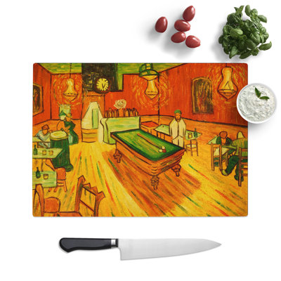 The Night Cafe Vol.1 by Vincent Van Gogh Chopping Board