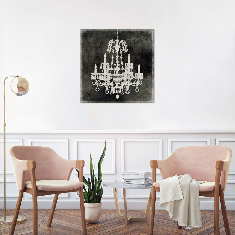 Chandelier II by Oliver Jeffries - Wrapped Canvas Painting, 66.04 cm H x 66.04 cm W x 3.175 cm D