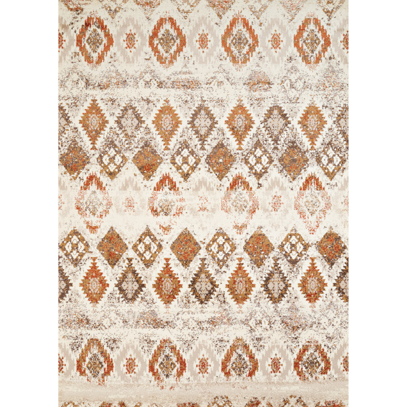 Tapis ivoire Randolph, Tapis de couloir 1 pi 1 po x 7 pi 2 po