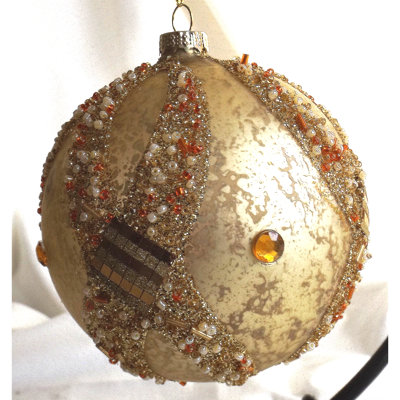 5.25'' Handmade Glass Ball Ornament