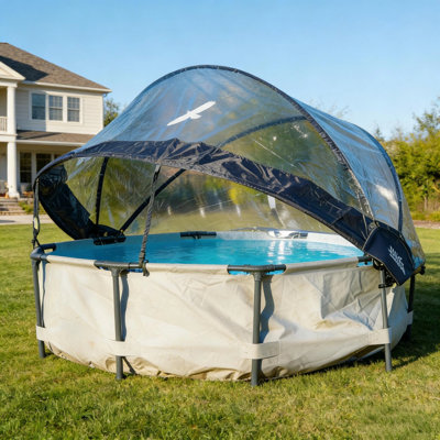 Round Multifunctional All Weather Cover Pool Dome Enclosure With Heat Retention For Outdoor Pools