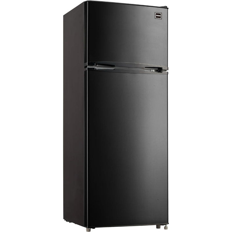 Arctic Chef 7.5 Cu. Ft. Apartment Size Fridge with Freezer, Black