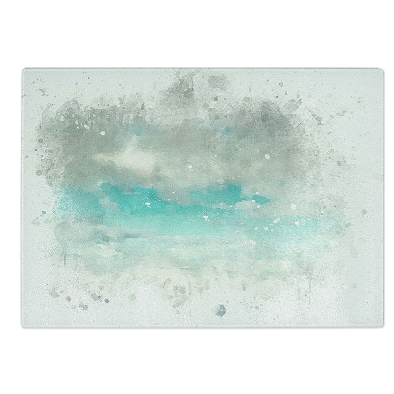 Glass Mountain Clouds in Abstract Chopping Board, 28.5 cm W x 20 cm L