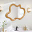 Miroir mural de forme irrégulière