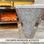 Table basse en miroir avec diamant écrasé, table de salon hexagonale de luxe
