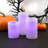 Battery Operated Multifunction Wax LED Candles, Round - 3 Count