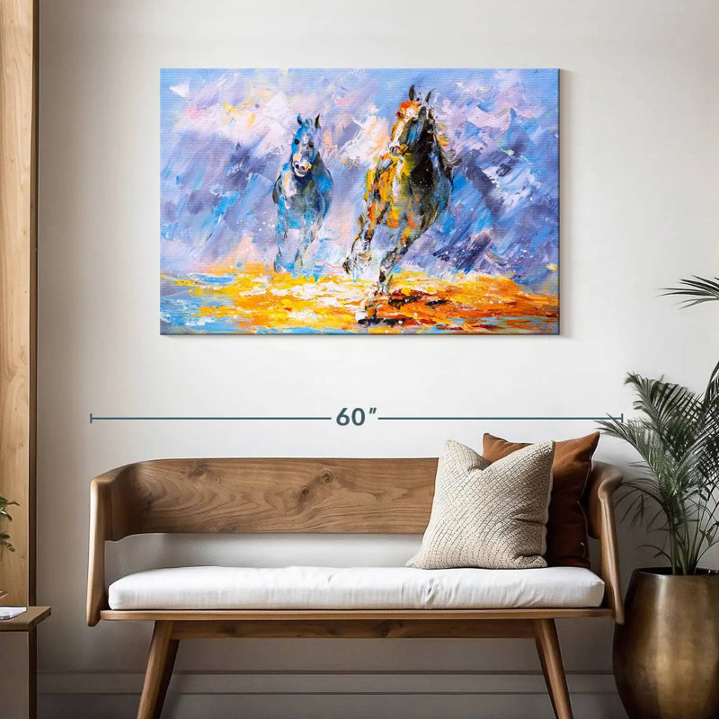 Huile de cheval Brampt, H 30 po x l 45 po