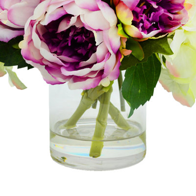 Hydrangea and Peony Floral Arrangement