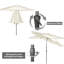 Atsunori 347cm Market Parasol-27286286
