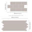 Edil 28.5cm W x 14cm L Vinyl Peel and Stick Subway Tile