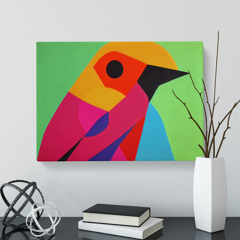 Exceptional Abstract Bird - Wrapped Canvas, 40cm H x 60cm W x 3cm D