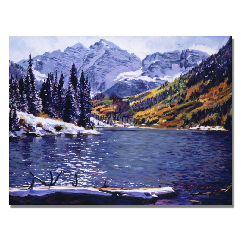 « rocky mountain solitude » par david lloyd’s glover, reproduction d’art sur toile, H 18 po x l 24 po x P 2 po