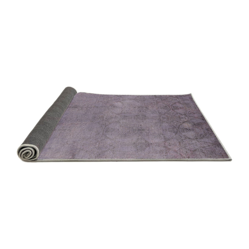 Tapis mauve à motif géométrique Parks, Rond 4 pi