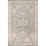 Momeni Banaras Wool Hand Knotted Grey Area Rug 2' X 3'
